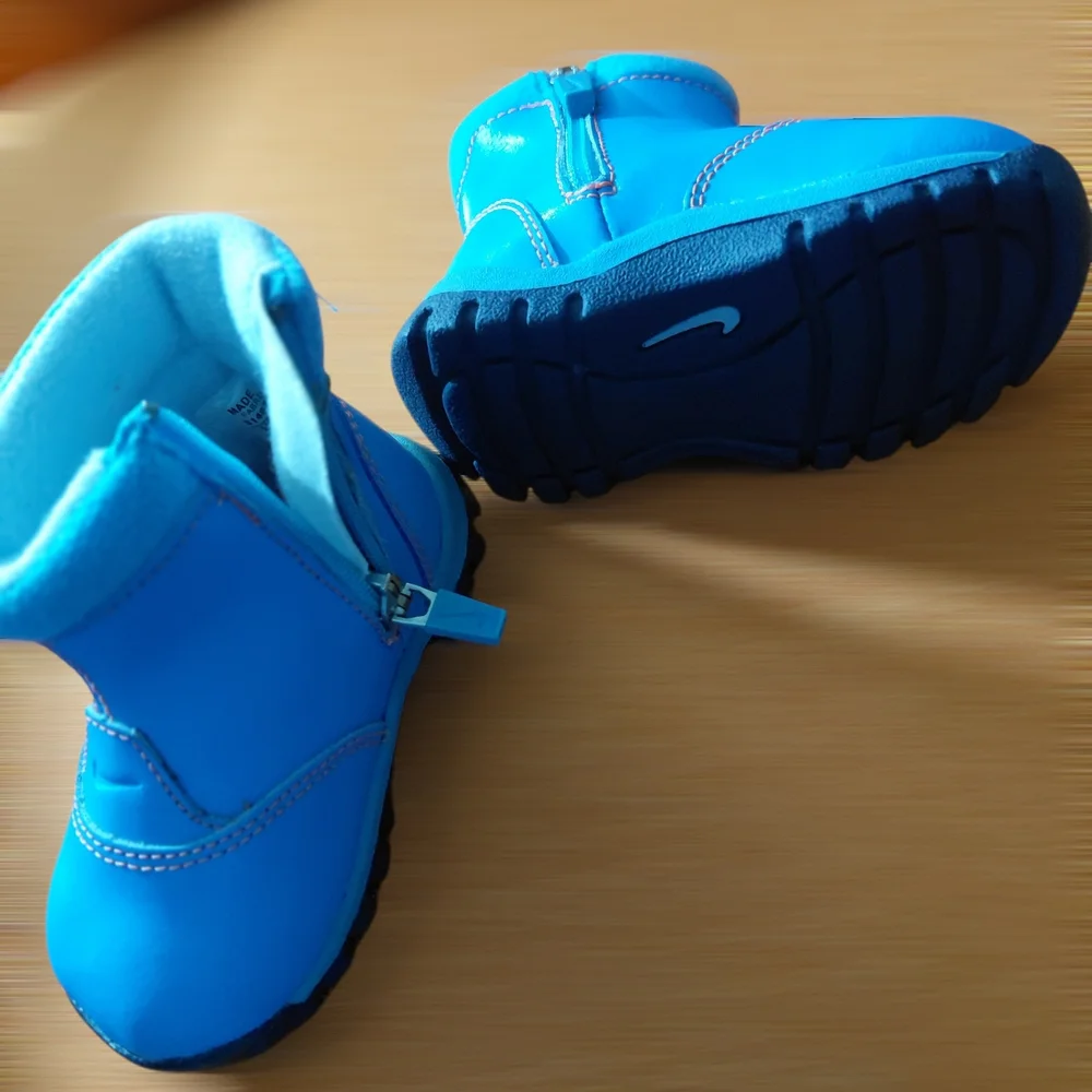 Nike Blue Kids Boots with Black Soles